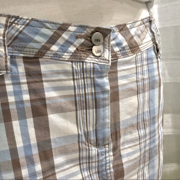 DENVER HAYES skort, white/taupe/blue, size 6 - Picture 5 of 9